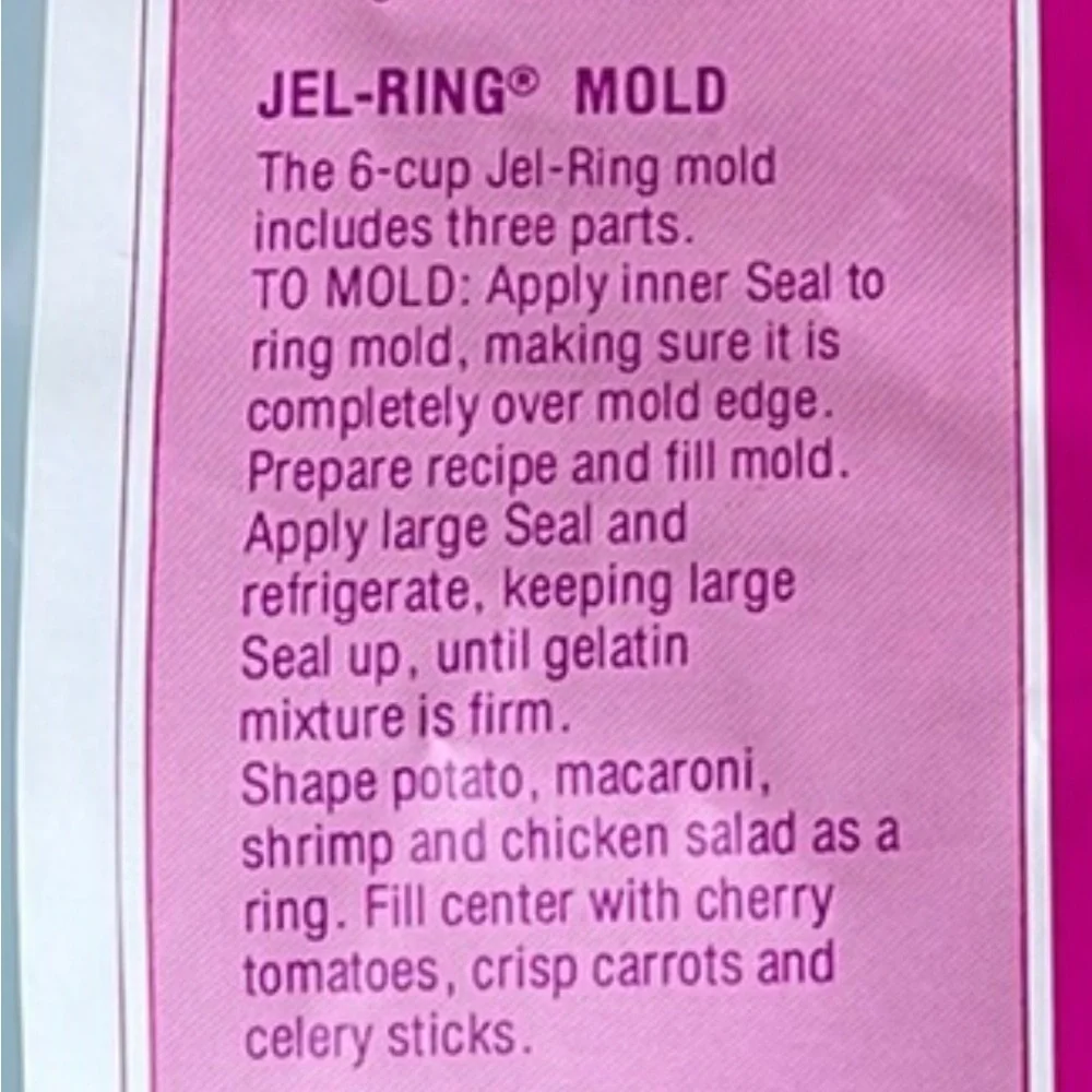 Vintage Tupperware 3 piece mint green Jello Mold Ice Ring Jell-Ring